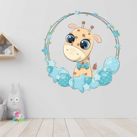 STICKERE DE PERETE - STICKER PERETE BABY GIRAFFE