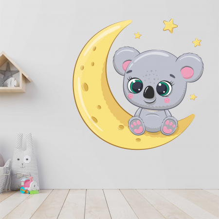 STICKERE DE PERETE - STICKER PERETE BABY KOALA ON MOON V2