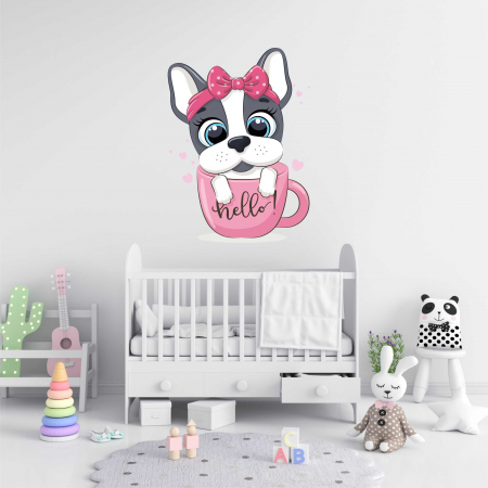 STICKERE COPII - STICKER PERETE CATELUS IN CANA