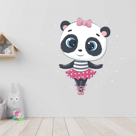 STICKERE DE PERETE - STICKER PERETE PANDA BALERINA