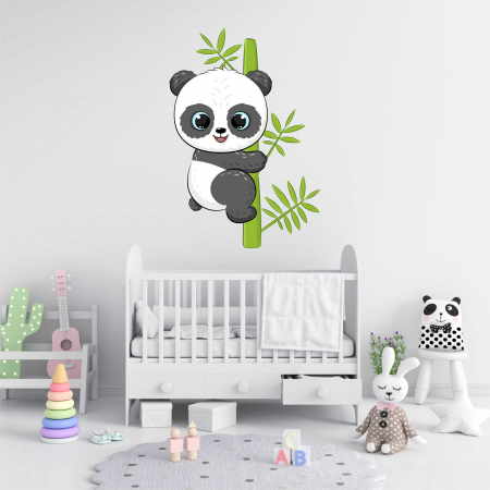 STICKERE DE PERETE - STICKER PERETE PANDA IN BAMBUS
