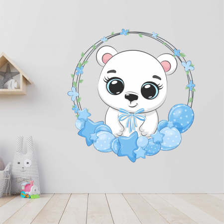 STICKERE DE PERETE - STICKER PERETE BABY POLAR BEAR