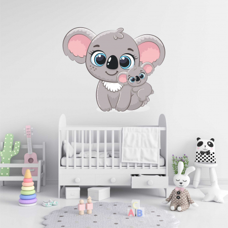 STICKERE DE PERETE - STICKER PERETE KOALA MAMA CU PUI