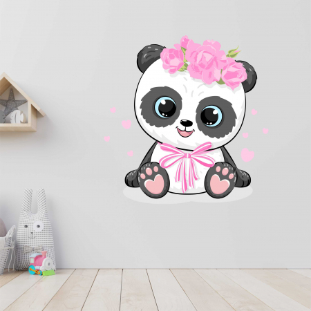 STICKERE DE PERETE - STICKER PERETE PANDA CU FUNDITA