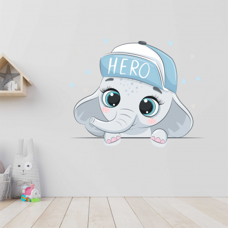 STICKERE COPII - STICKER PERETE ELEFANT HERO
