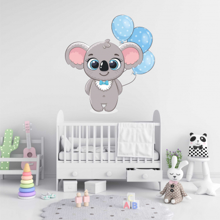 STICKERE DE PERETE - STICKER PERETE KOALA CU BALOANE V2