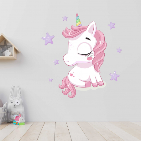 STICKERE DE PERETE - STICKER PERETE UNICORN DORMIND