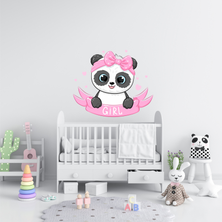 STICKERE DE PERETE - STICKER PERETE PANDA CU FUNDITA
