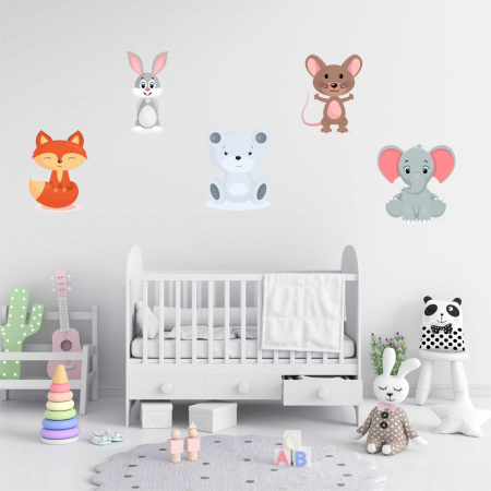 STICKERE DE PERETE - SET STICKERE PERETE ANIMALE SALBATICE