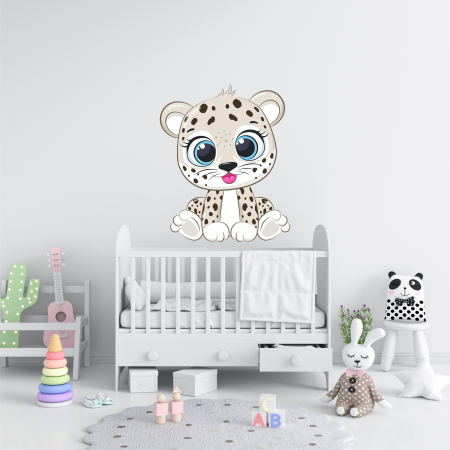 STICKERE DE PERETE - STICKER PERETE BABY LEOPARD V2
