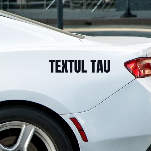 STICKER PERSONALIZAT - TEXTUL TAU [8]