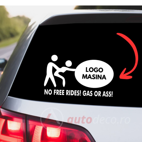 AUDI - STICKER PERSONALIZAT NO FREE RIDE LOGO