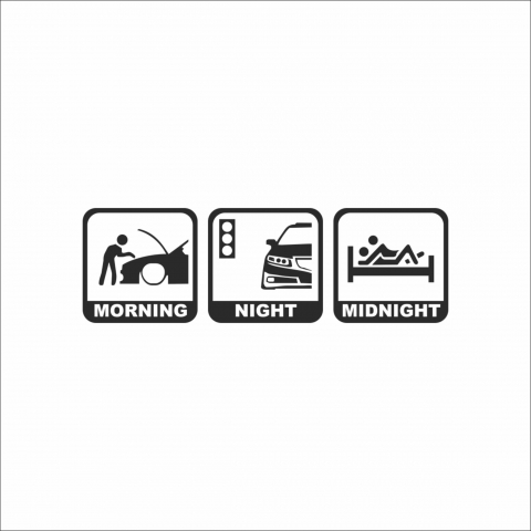 DIVERSE - STICKER MORNING NIGHT MIDNIGHT