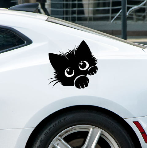 STICKERE CU ANIMALE - STICKER PISICA NR.8