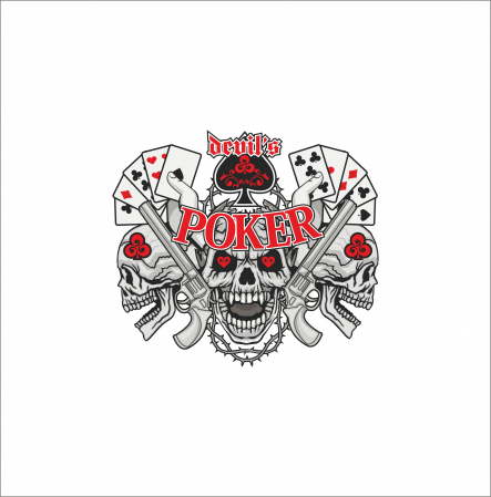STICKERE PRINTATE - STICKER POKER SCHELET NR.3