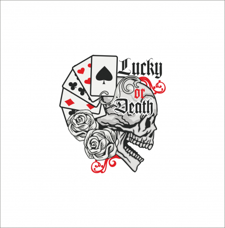 STICKERE PRINTATE - STICKER POKER SCHELET NR.4