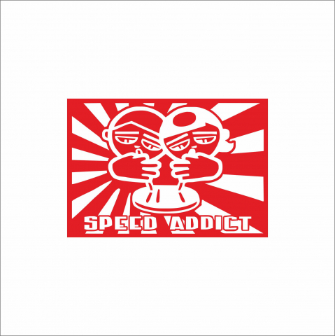 STICKERE JDM - STICKER SPEED ADDICT JDM