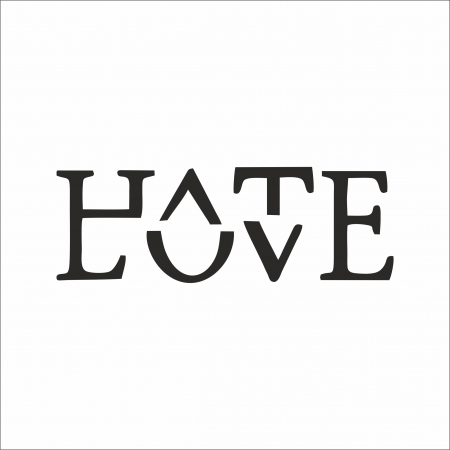TOP VANZARI - STICKER LOVE HATE