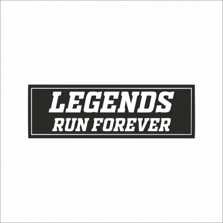 STICKER LEGEND RUN FOREVER