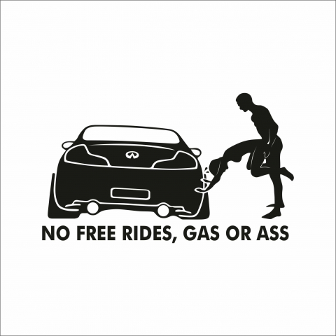 STICKERE JDM - STICKER NO FREE RIDES JDM