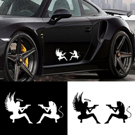 PENTRU FETE - STICKER ANGEL DEVIL FIGHT