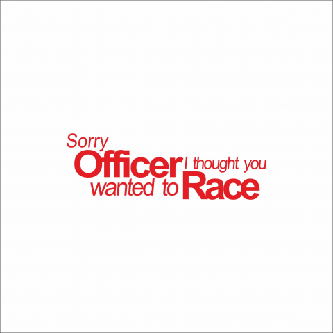 DIVERSE - STICKER SORRY OFFICER