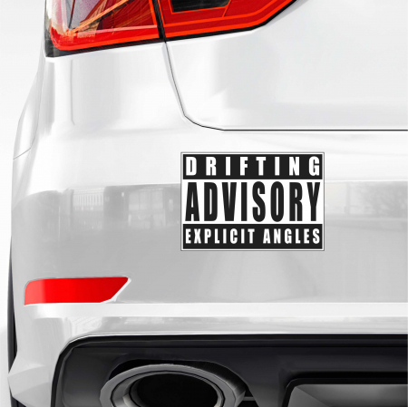 STICKERE JDM - STICKER DRIFTING ADVISORY