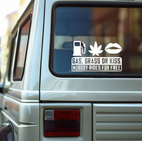 18+ STICKER - STICKER GASS GRASS OR ASS NR 4