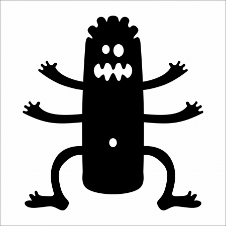 DIVERSE - STICKER MONSTRU 6 PICIOARE