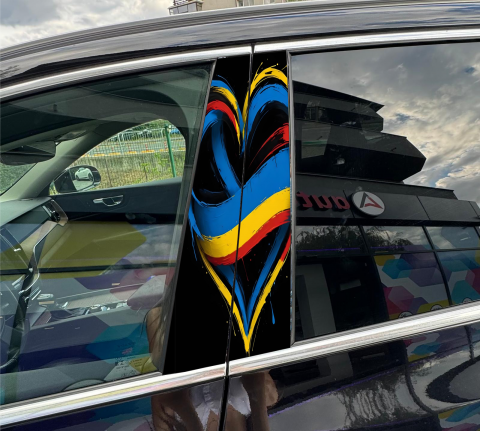 STICKERE STALPI - STICKER STALPI AUTO - TRICOLOR SPLASH