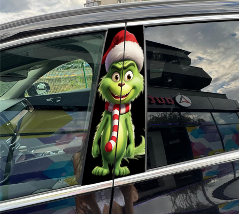 STICKERE STALPI - STICKER STALPI AUTO -GREEN MONSTER