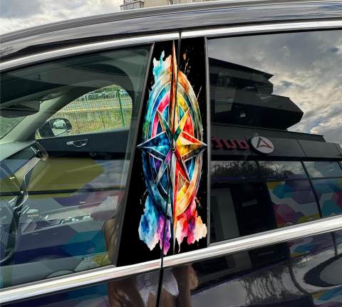 STICKERE PRINTATE - STICKER STALPI AUTO- COMPASS