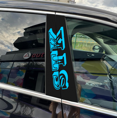 TOP VANZARI - STICKER STALPI NUMAR AUTO/ INITIALE NUME - ALBASTRU