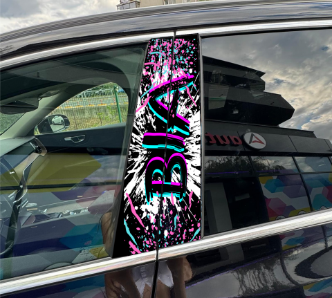 TOP VANZARI - STICKER STALPI NUMAR AUTO/ INITIALE NUME SPLASH ROZ