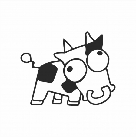 STICKERE JDM - STICKER CRAZY COW