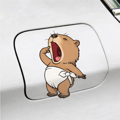 STICKERE CAPAC REZERVOR - STICKER CAPYBARA REZERVOR