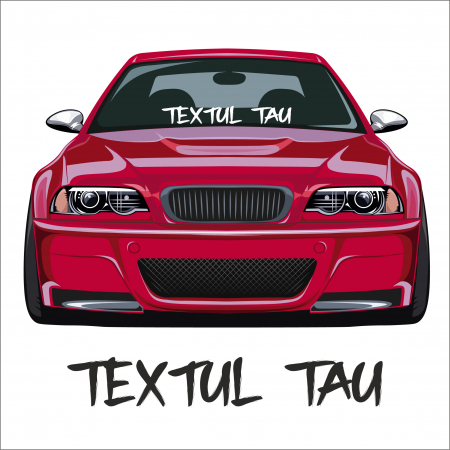 STICKERE PERSONALIZATE - STICKER TEXTUL TAU FONT NR.5