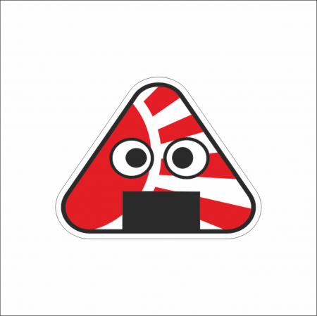 STICKERE JDM - STICKER TRAFFIC SIGN JDM EMOJI