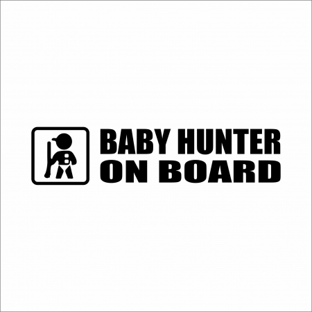 STICKER HUNTER BABY ON BOARD
