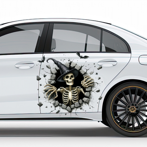 TOP VANZARI - STICKER SKULL