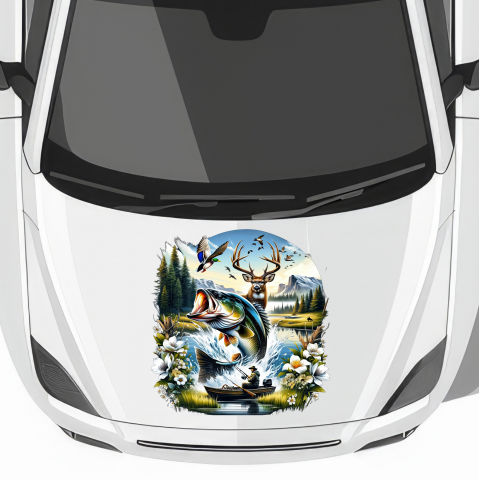 STICKERE PENTRU CAPOTA - STICKER VANATOARE NR.4