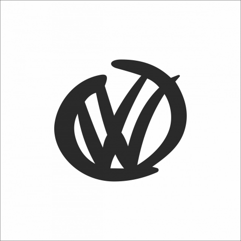 STICKERE MARCI AUTO - STICKER VW LOGO BRUSH