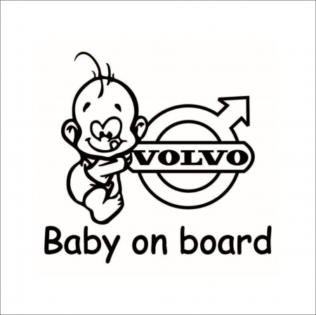 VOLVO - STICKER BABY ON BOARD VOLVO