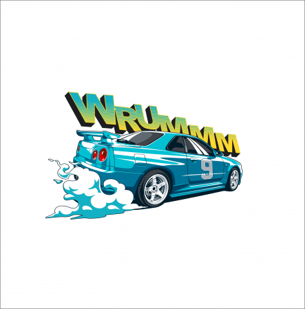 STICKERE PRINTATE - STICKER VRUUMM! NR.2