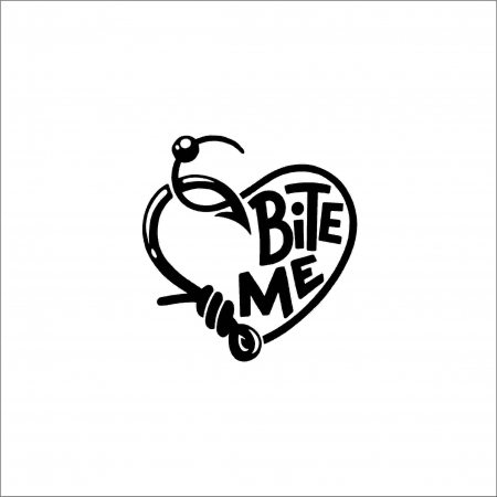VANATOARE - PESCUIT - STICKER BITE ME