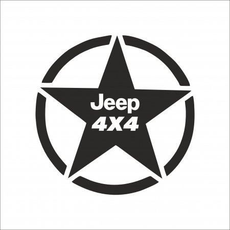 4X4/OFF ROAD STICKER - JEEP 4X4 STEA - STICKER