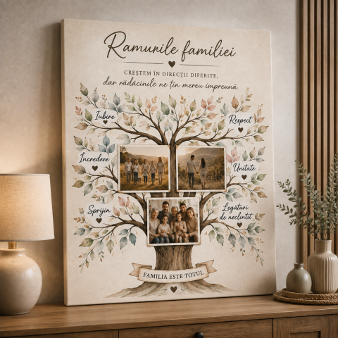 TABLOURI PENTRU FAMILIE - TABLOU CANVAS RAMURILE FAMILIEI