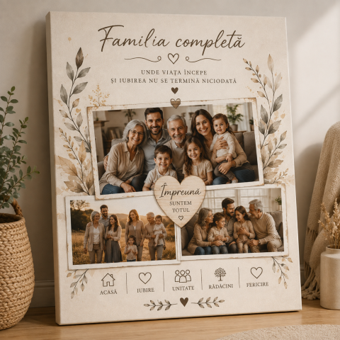 TABLOURI PENTRU FAMILIE - TABLOU CANVAS FAMILIE COMPLETA