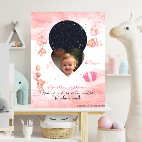 TABLOURI CANVAS - TABLOU CANVAS HARTA STELELOR COPIL