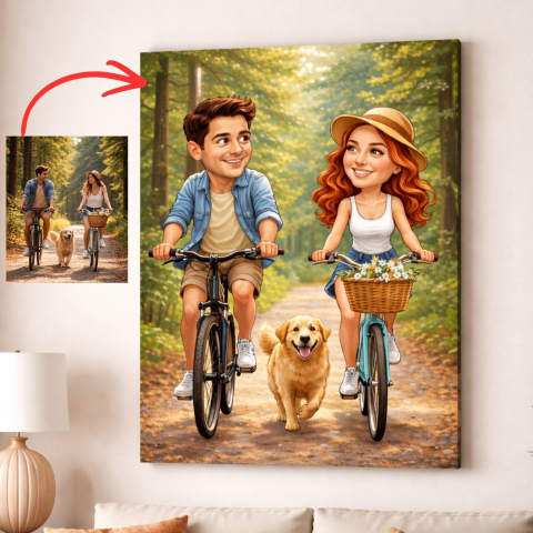 TABLOURI CANVAS - TABLOU CANVAS PERSONALIZAT TIP CARICATURA